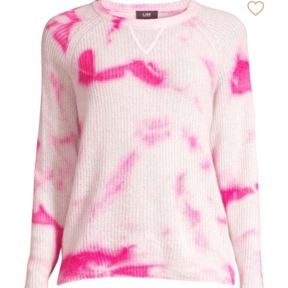 NWT Clover Tie Dye Cashmere Sweater from Saks